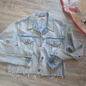 Pistola Light Blue Distressed Jean Jacket